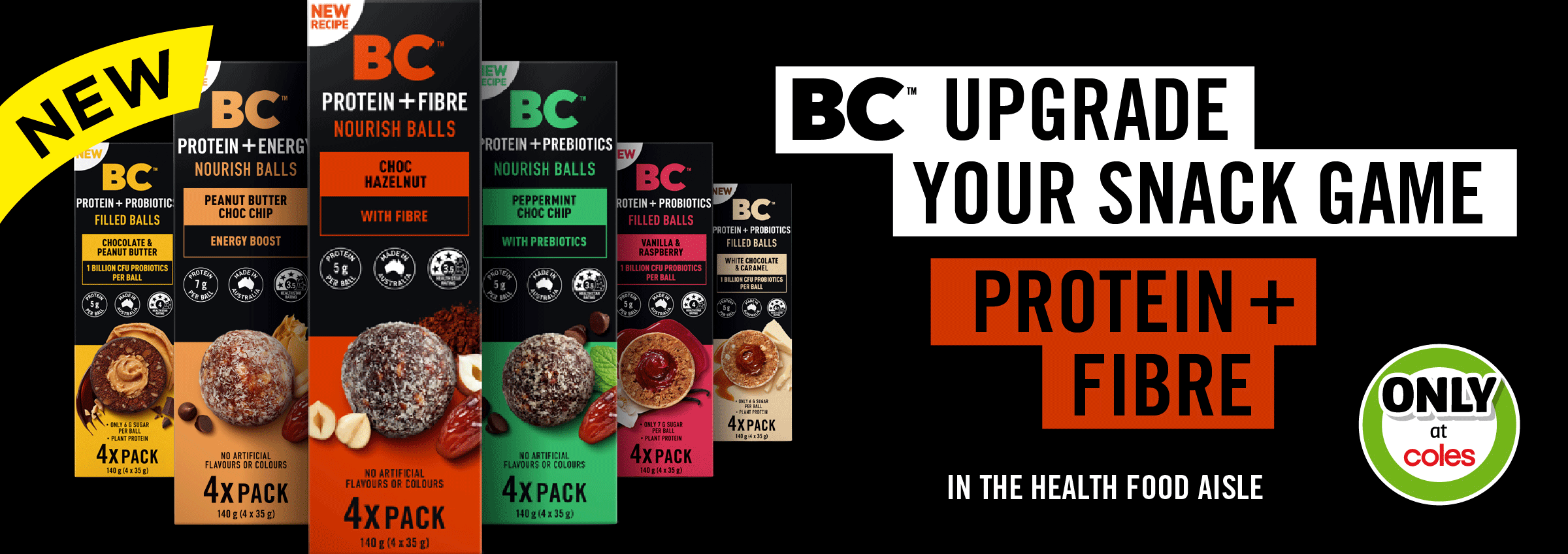BC Snacks Protein + Probiotics Balls Multipack