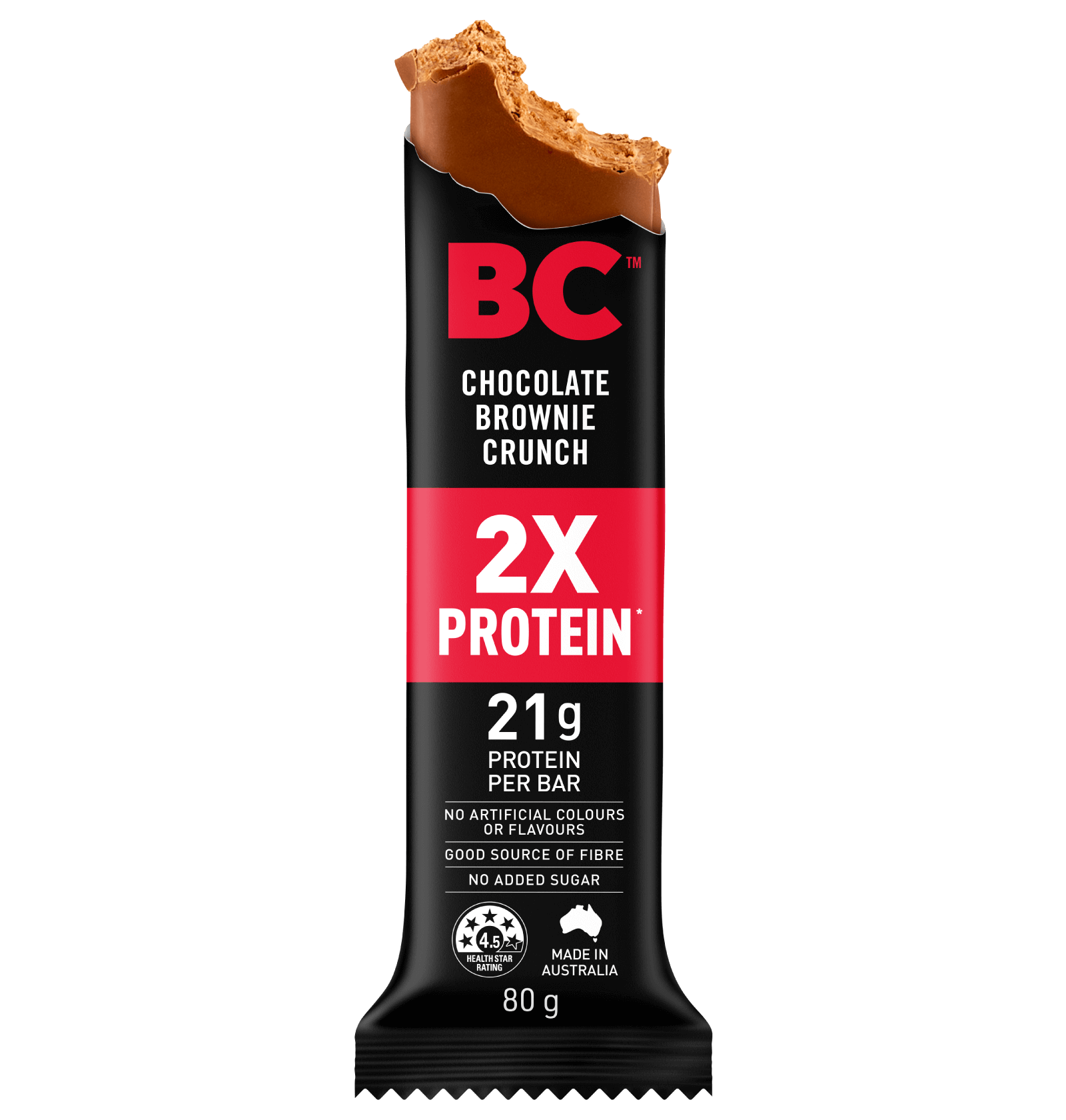 BC Snacks Chocolate Brownie Crunch 2x Protein Bar