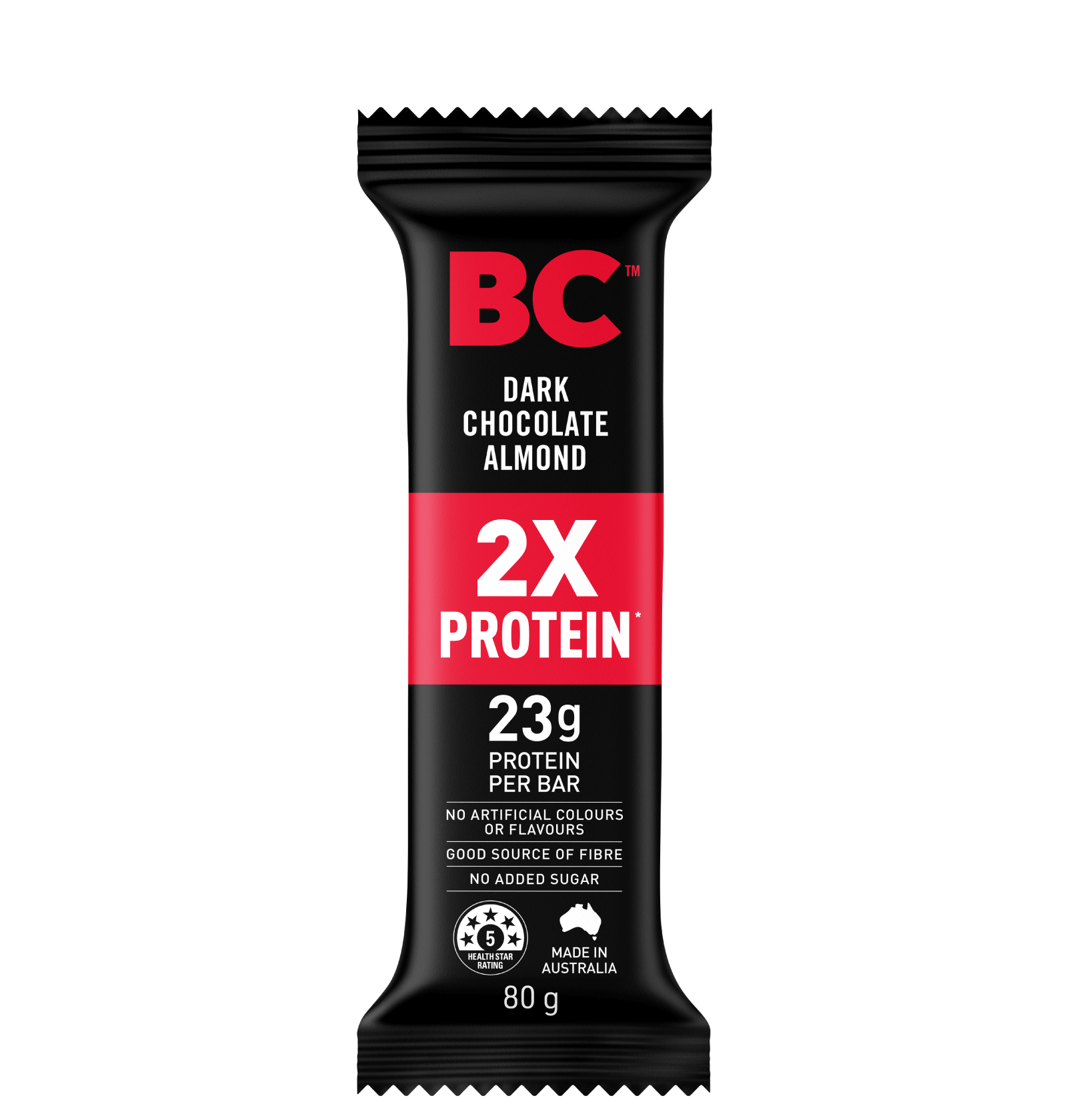BC Snacks Dark Chocolate Almond 2x Protein Bar