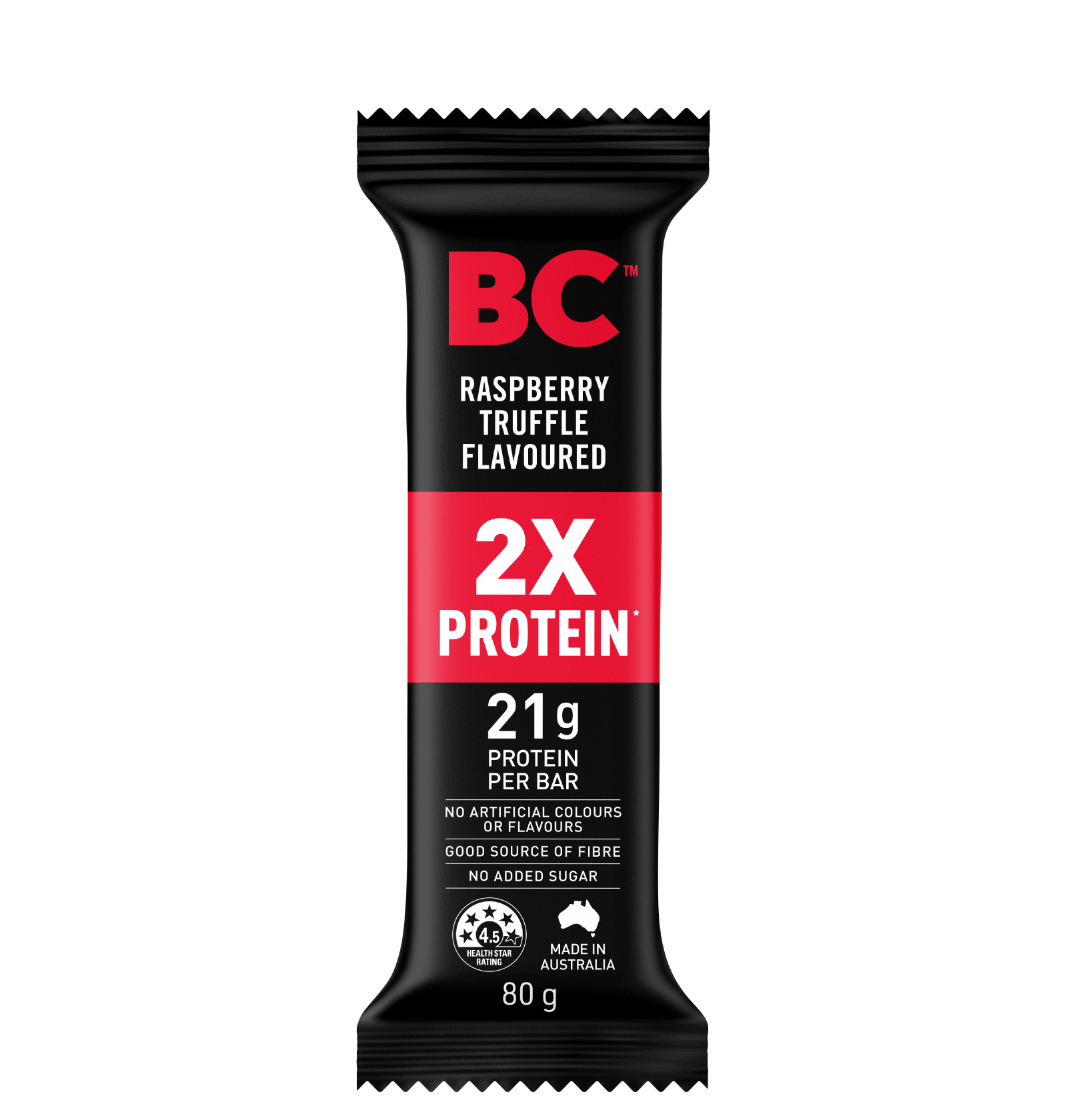 BC Snacks Raspberry Truffle Flavoured 2x Protein Bar